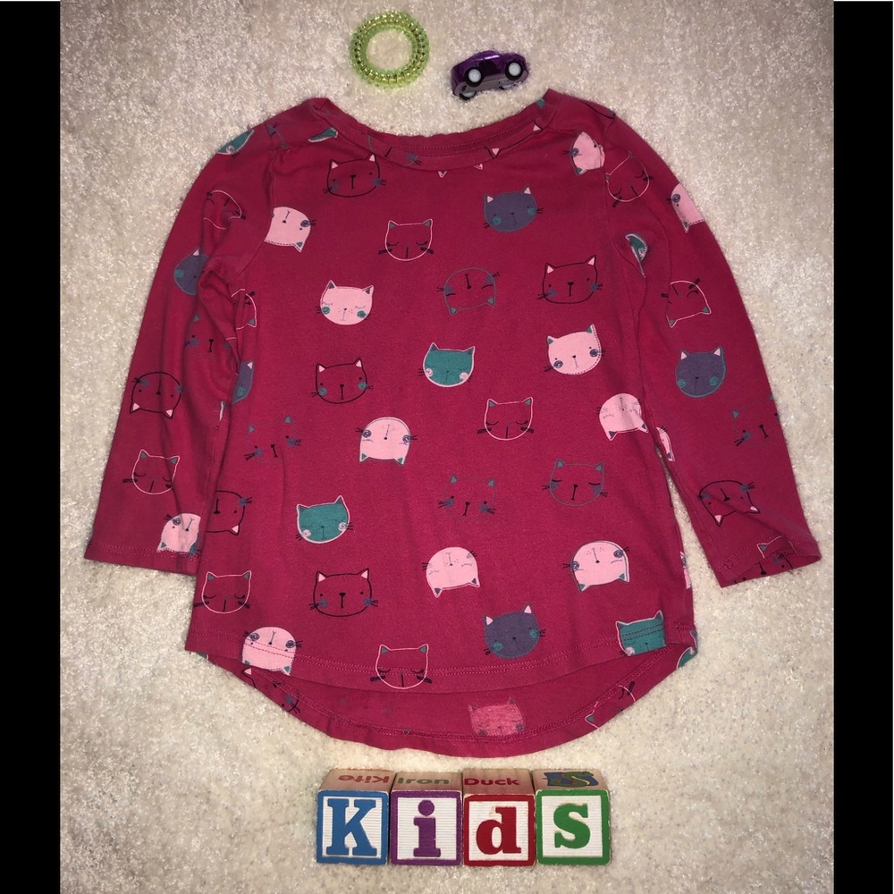 Baby Gap Factory Pink with Kittens Playtime Top 3T